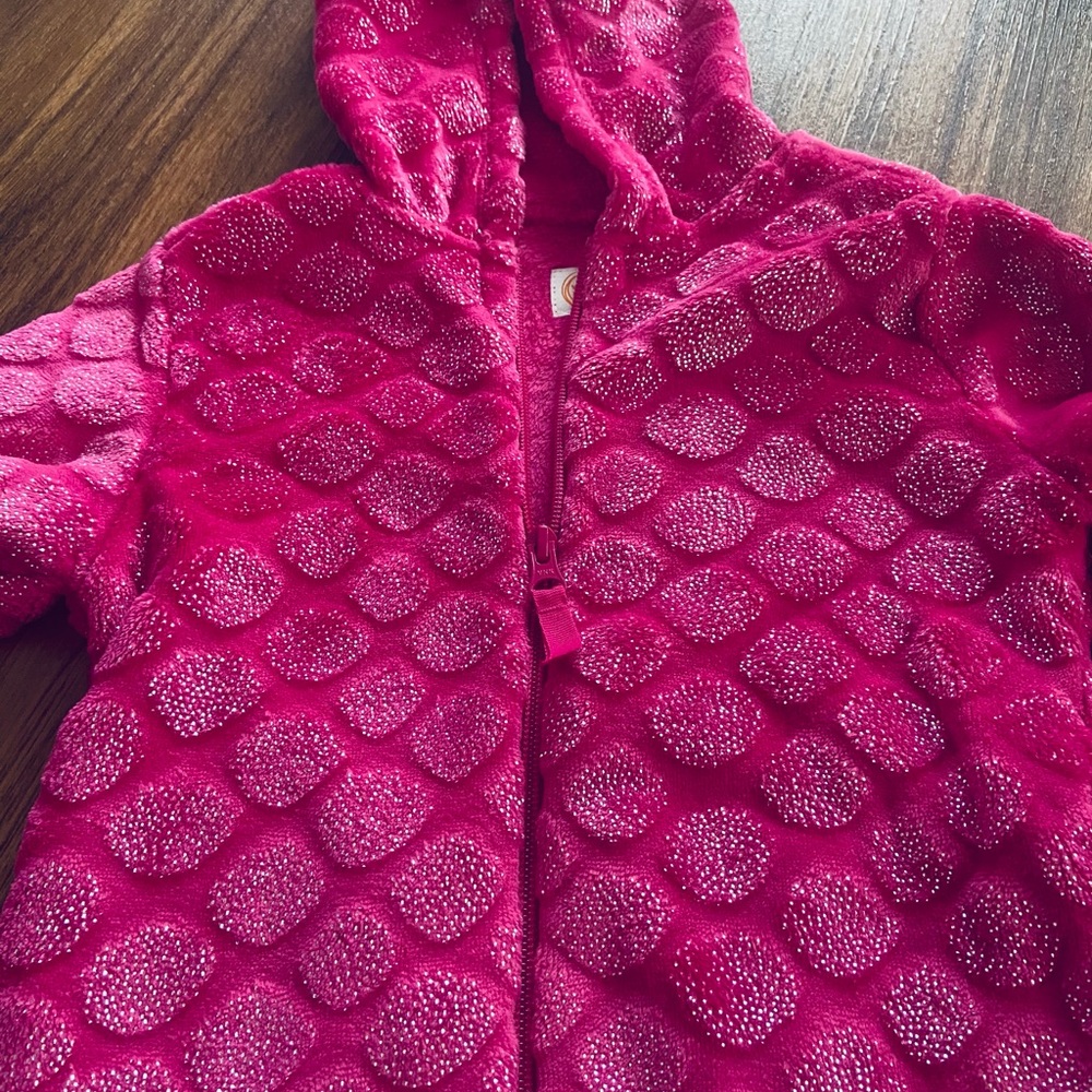 Wonder Nation Girls Hooded Plush Jacket- NWT - Picture 6 of 7